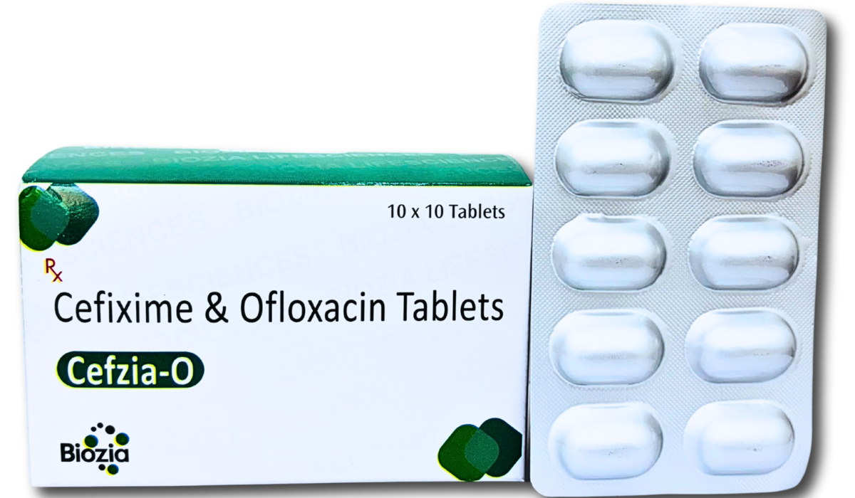 Cefixime and Ofloxacin 200mg Tablet | Cefzia-O
