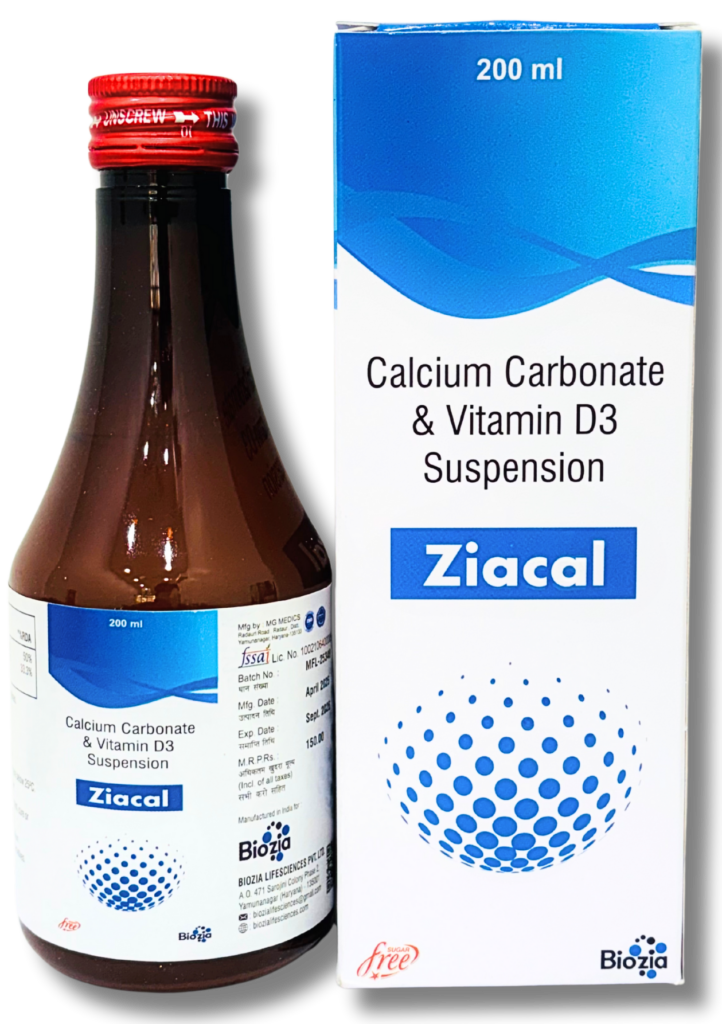 Ziacal Syrup | Calcium Syrup | Biozia Lifesciences