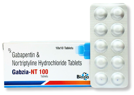 Gabapentin and nortryptiline tablets