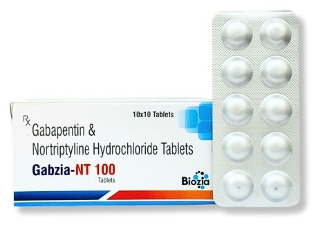gabapentin and nortriptyline tablets | gabzia nt 100 | Biozia Lifesciences