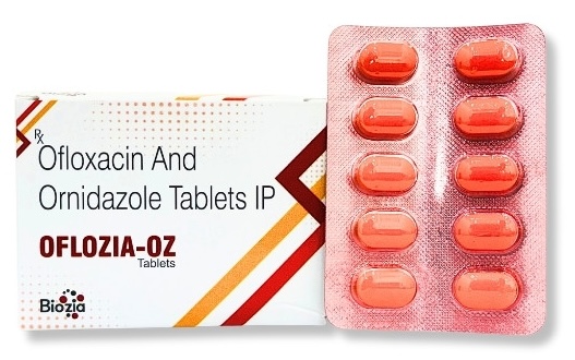 ofloxacin 200mg ornidazole 500mg | Oflozia-OZ