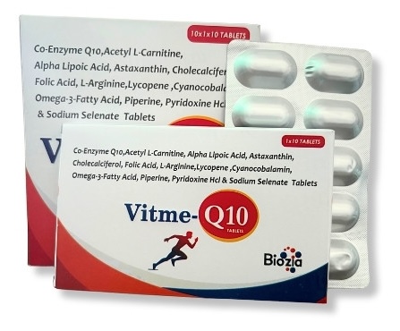coenzyme q10 tablet | vitme q10 | Biozia lifesciences