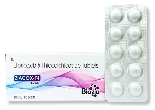 etoricoxib and thiocolchicoside tablet | Ziacox t4 | Biozia Lifesciences