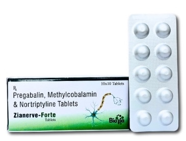 Pregabalin Nortriptyline & Methylcobalamin Tablets | Zianerve-Forte