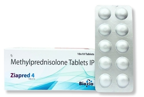 methylprednisolone 4mg | ziapred 4 | Biozia Lifesciences