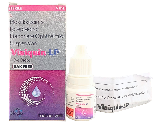 moxifloxacin and loteprednol etabonate eye drops | Visiquin LP | Biozia LIfesciences