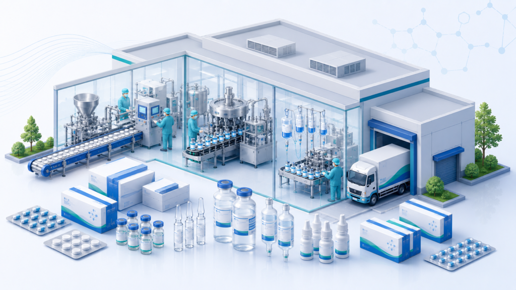 Third-party pharma manufacturing facility in India
