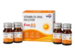 Exo-D3 Nano Shots Vitamin D3 oral solution 60000 IU - 4 x 5ml bottles with carton