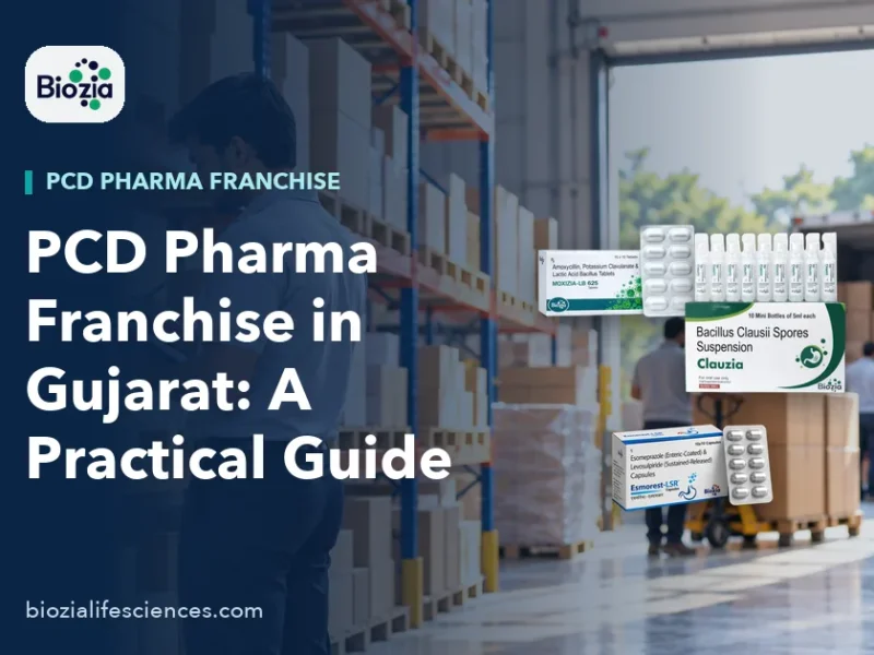 Chemist shop on an old Ahmedabad lane, the retail market a PCD pharma franchise in Gujarat supplies