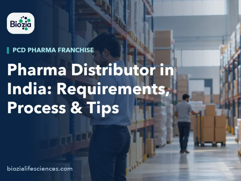 Pharma distributor checking stock in an organised warehouse in India
