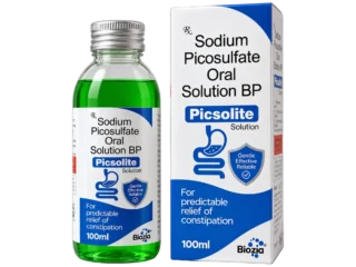 Picsolite Sodium Picosulfate Oral Solution BP 5mg/5ml - 100ml bottle and carton